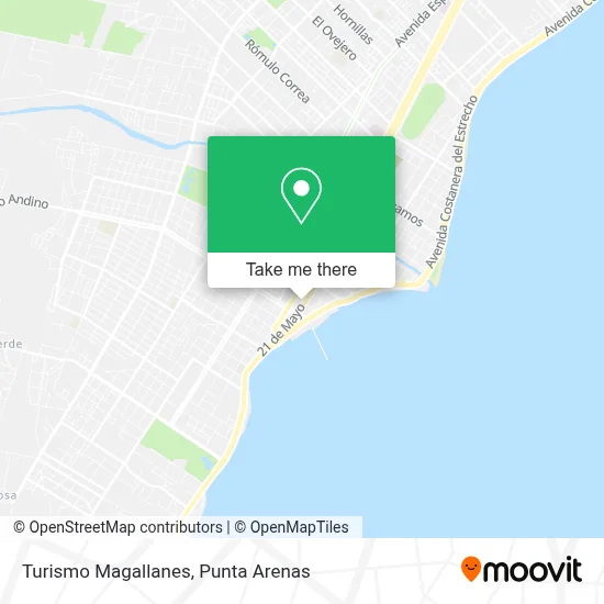 Turismo Magallanes map