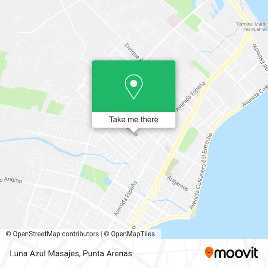 Luna Azul Masajes map