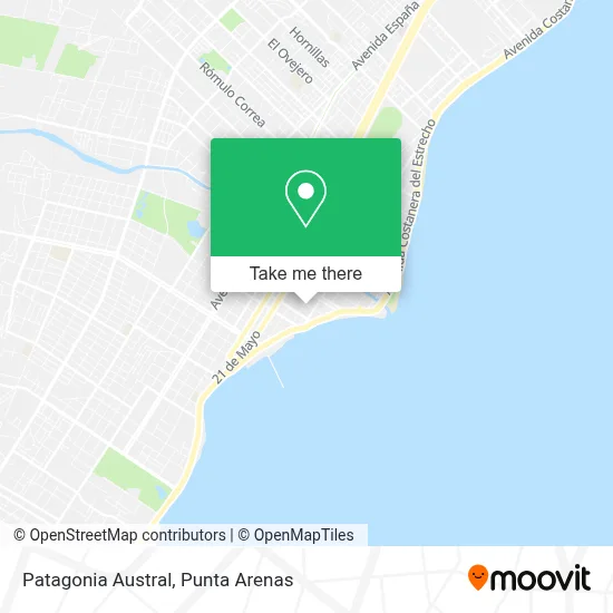 Patagonia Austral map