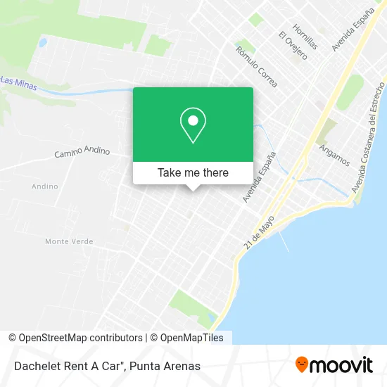 Dachelet Rent A Car" map