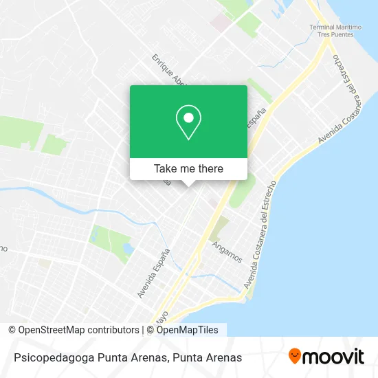 Psicopedagoga Punta Arenas map