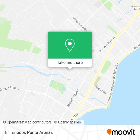 El Tenedor map
