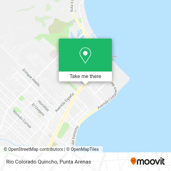 Río Colorado Quincho map