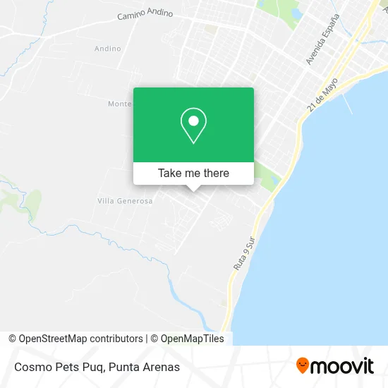 Cosmo Pets Puq map