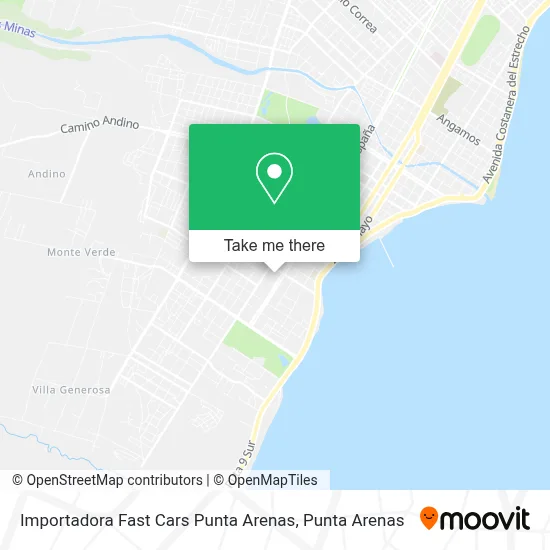 Importadora Fast Cars Punta Arenas map