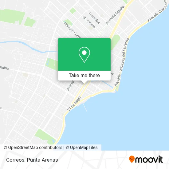 Correos map