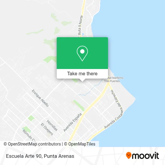Escuela Arte 90 map
