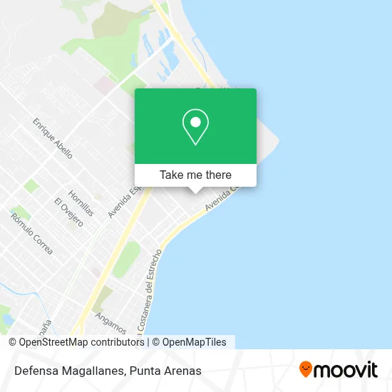 Defensa Magallanes map