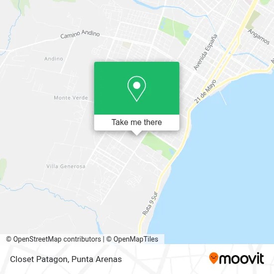 Closet Patagon map