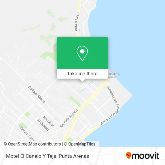 Motel El Canelo Y Teja map