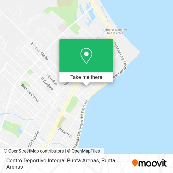 Centro Deportivo Integral Punta Arenas map
