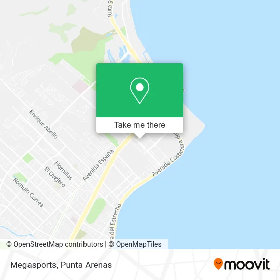 Megasports map