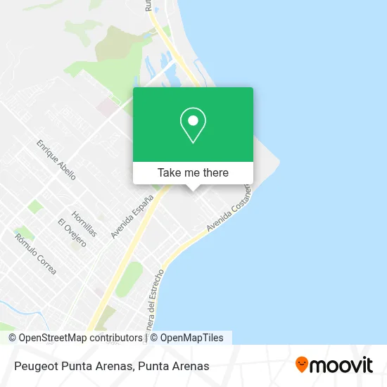 Peugeot Punta Arenas map