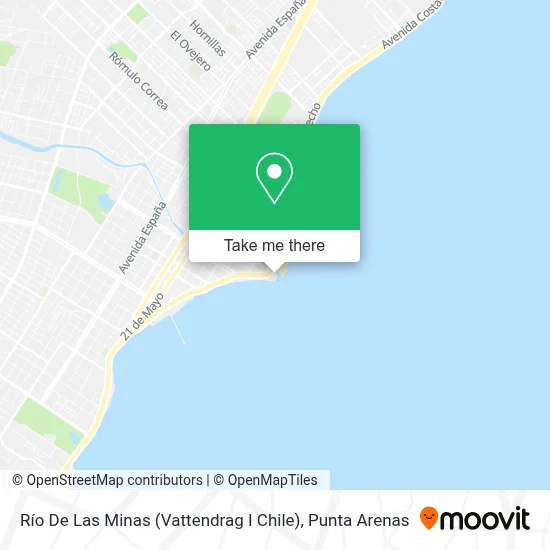 Río De Las Minas (Vattendrag I Chile) map