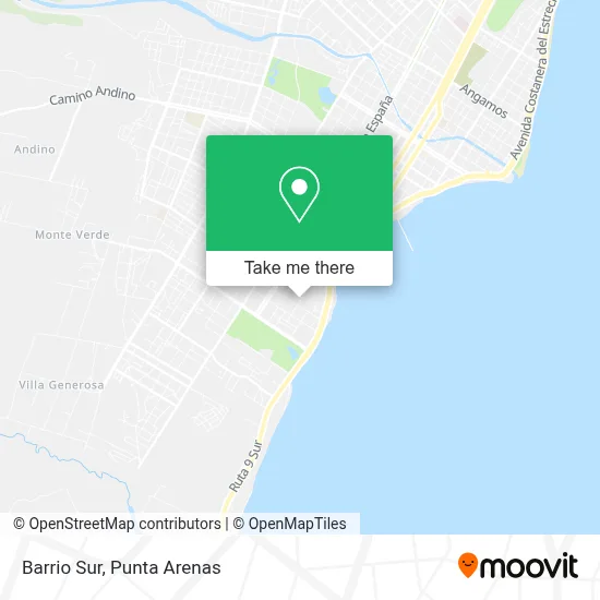 Barrio Sur map
