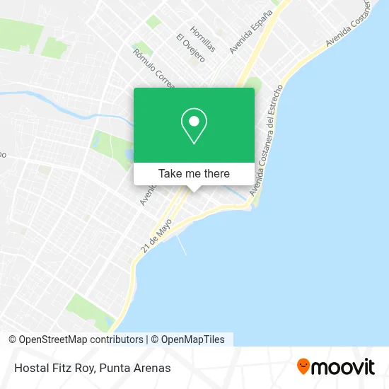 Hostal Fitz Roy map