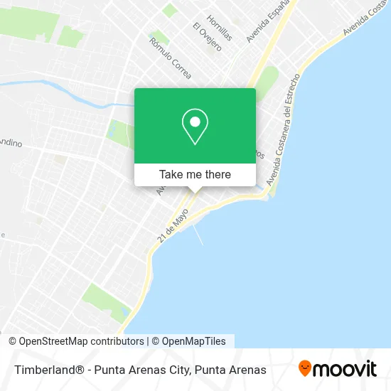 Timberland® - Punta Arenas City map