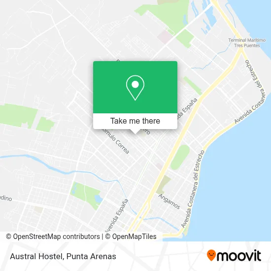 Austral Hostel map