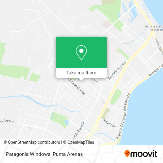 Patagonia Windows map