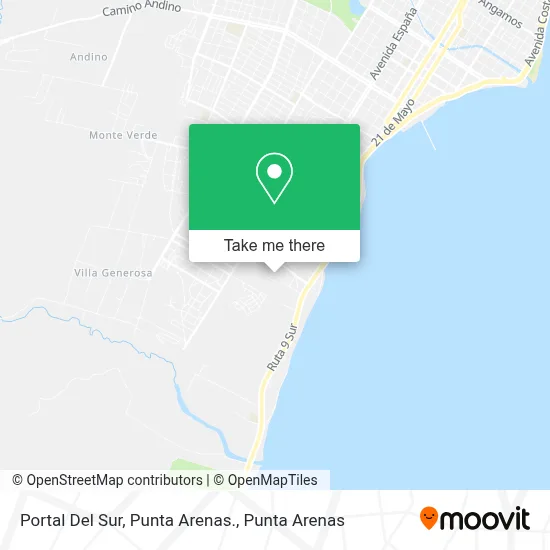 Portal Del Sur, Punta Arenas. map