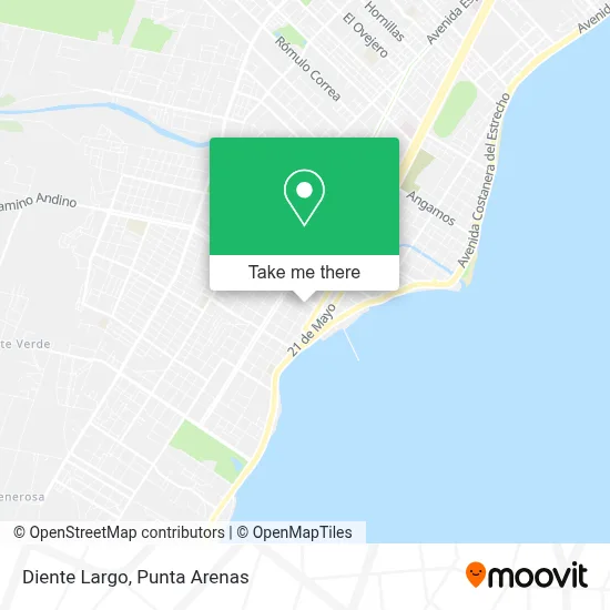 Diente Largo map