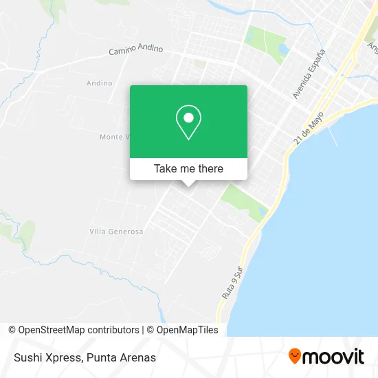 Sushi Xpress map