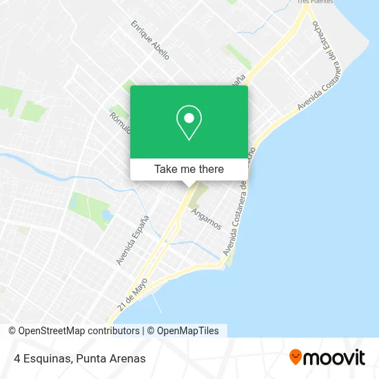 4 Esquinas map
