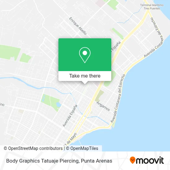 Body Graphics Tatuaje Piercing map