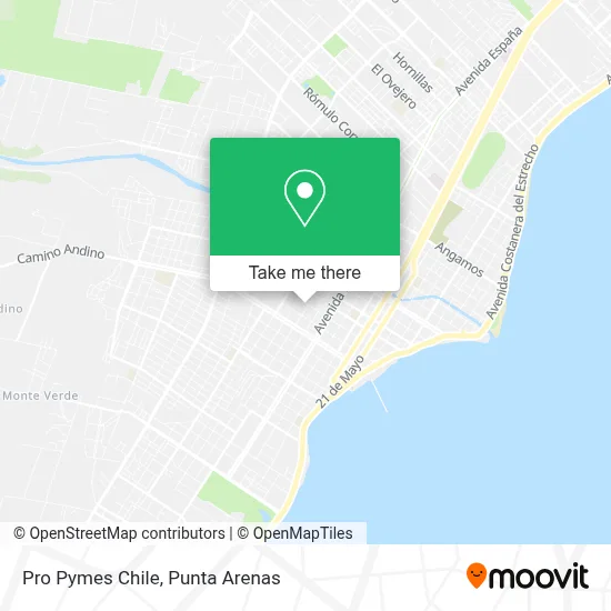 Pro Pymes Chile map