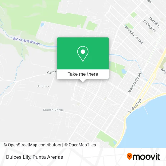 Dulces Lily map
