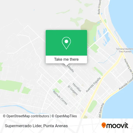 Supermercado Lider map