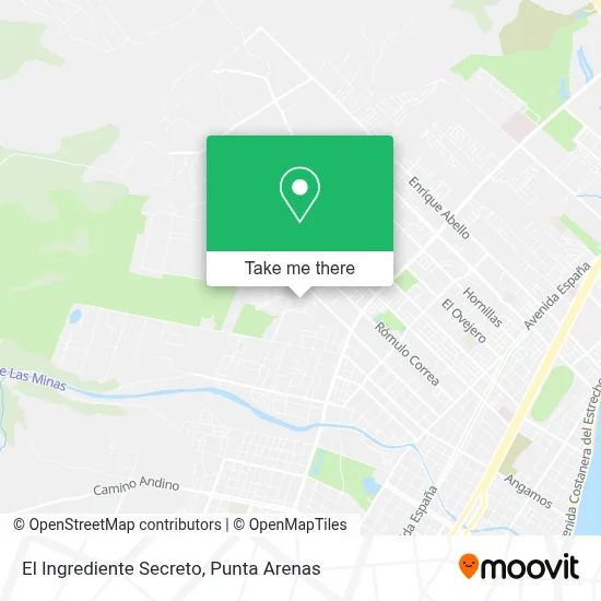 El Ingrediente Secreto map