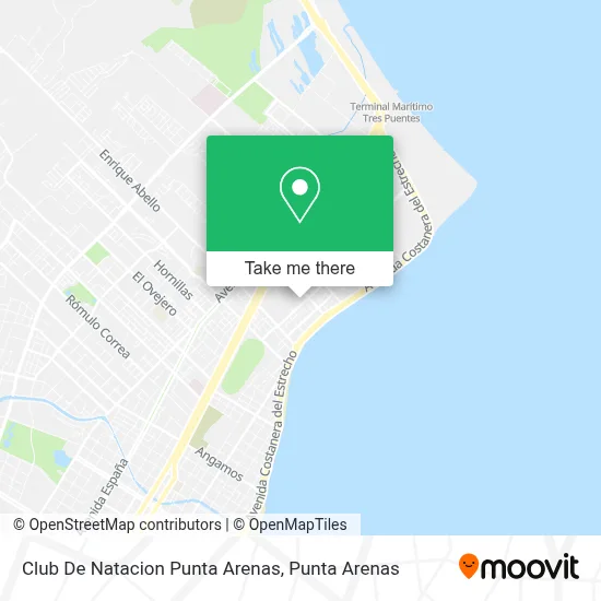 Club De Natacion Punta Arenas map