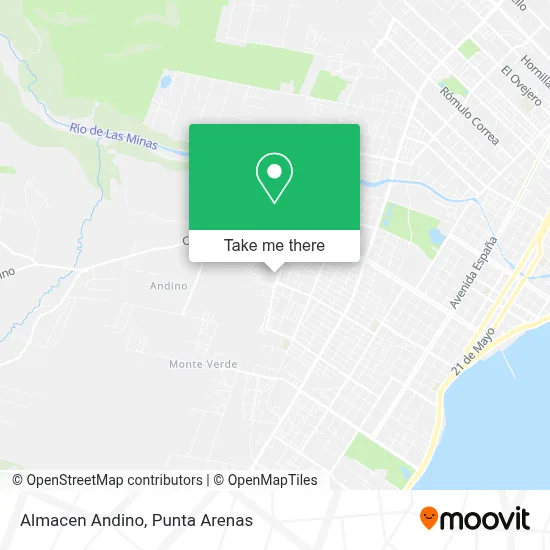 Almacen Andino map