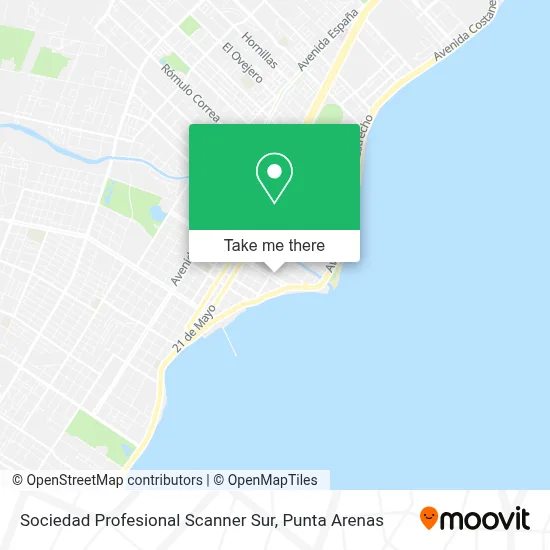 Sociedad Profesional Scanner Sur map