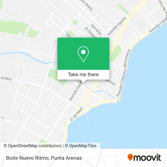 Boite Nuevo Ritmo map