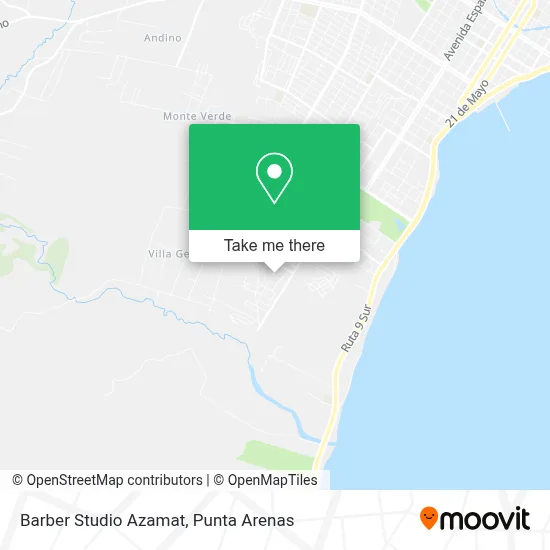 Barber Studio Azamat map