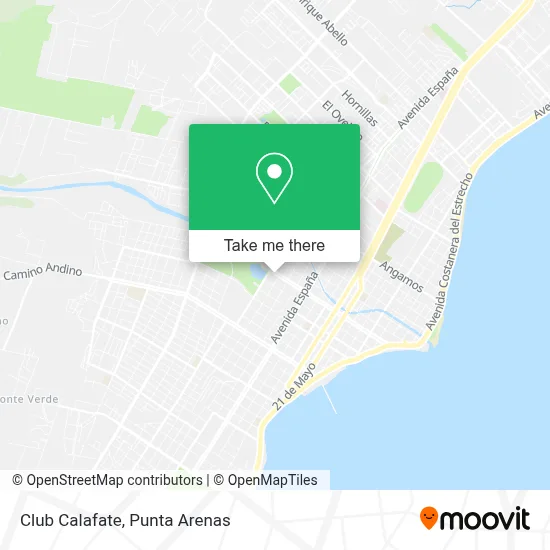 Club Calafate map