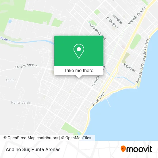 Andino Sur map
