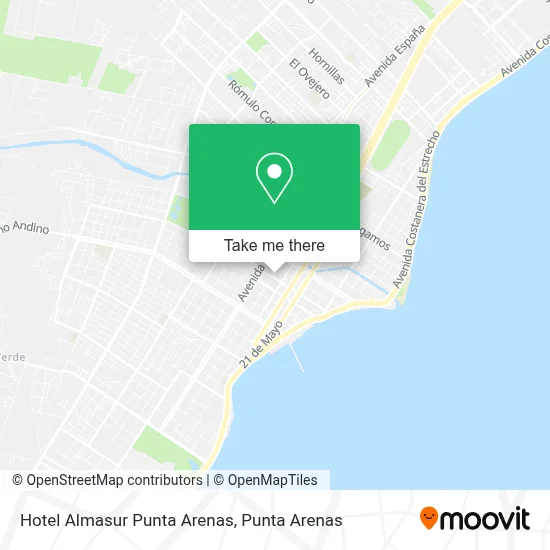 Hotel Almasur Punta Arenas map