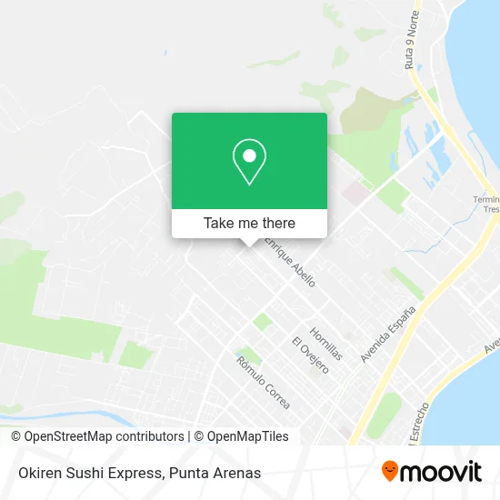 Okiren Sushi Express map