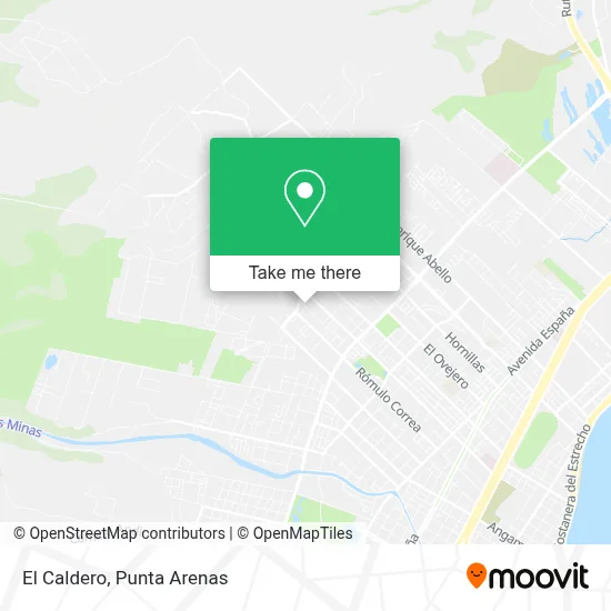 El Caldero map