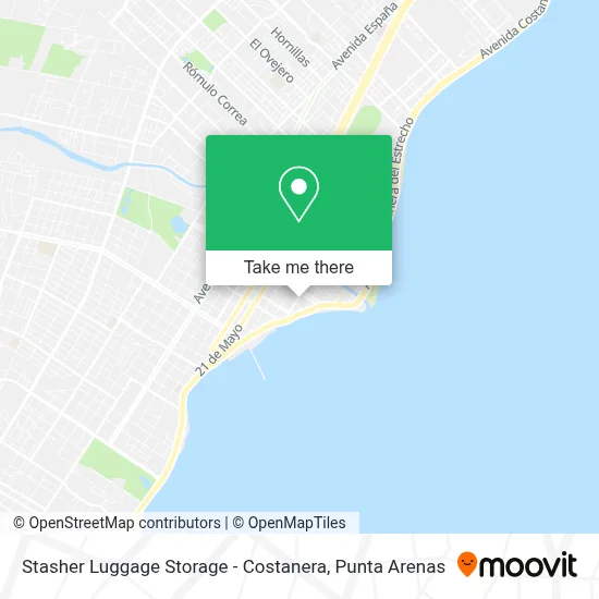 Stasher Luggage Storage - Costanera map
