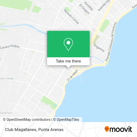 Club Magallanes map