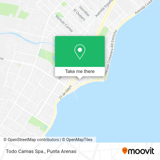 Todo Camas Spa. map