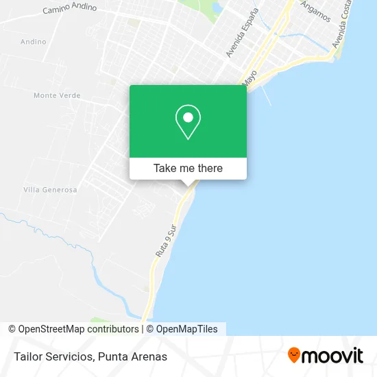Tailor Servicios map