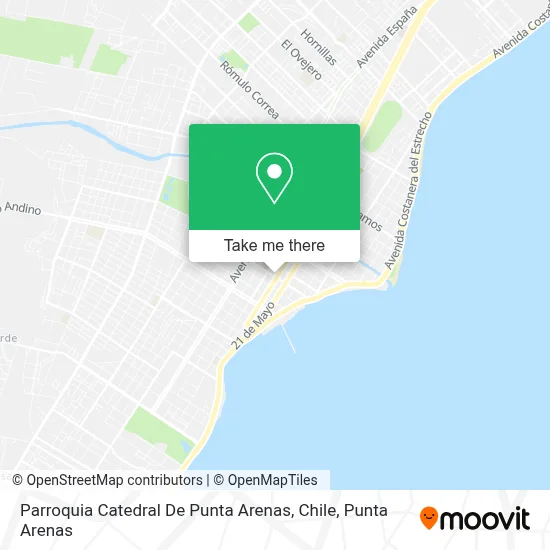 Parroquia Catedral De Punta Arenas, Chile map