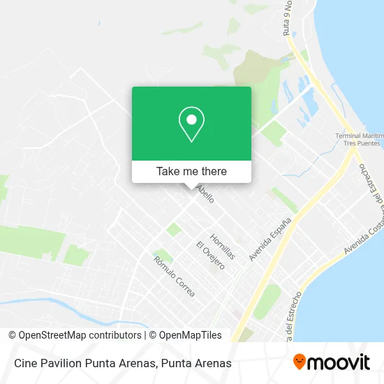 Cine Pavilion Punta Arenas map