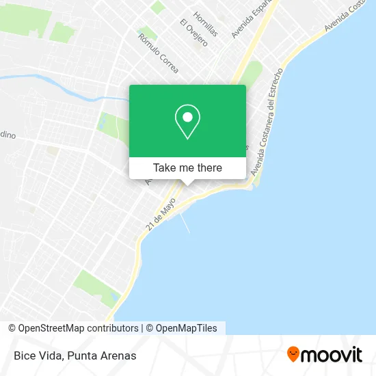 Bice Vida map