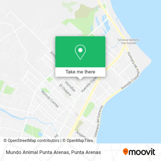 Mundo Animal Punta Arenas map